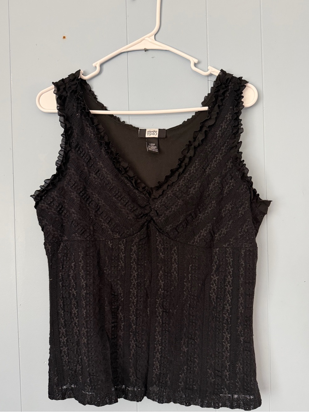 Black Lace Tank Top